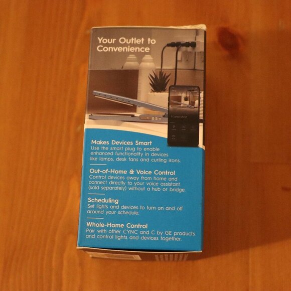 GE Life Smart Plug Indoor Plug, Bluetooth and Wi-Fi Enabled, Works with Alexa - Picture 3 of 7